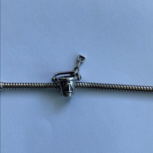 Charm Silver 925 Bucket was shovel